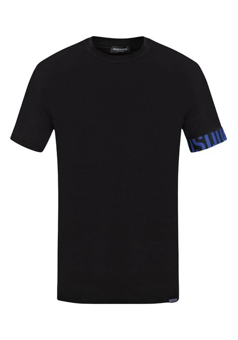 T-shirt Dsquared2 Underwear D9M3S5770 016 nera blu DSQUARED2 UNDERWEAR | T-shirt | D9M3S5770016